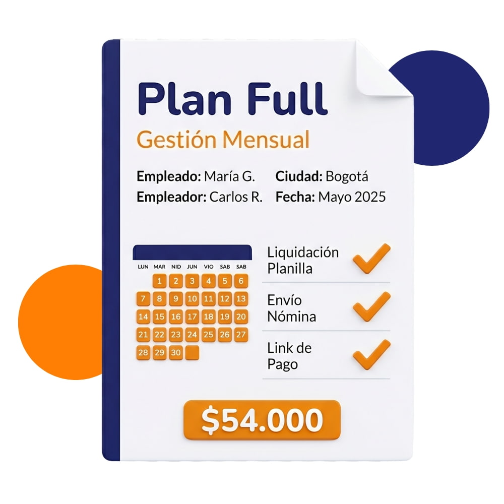 Plan Full Gestión Mensual Empleada del Hogar